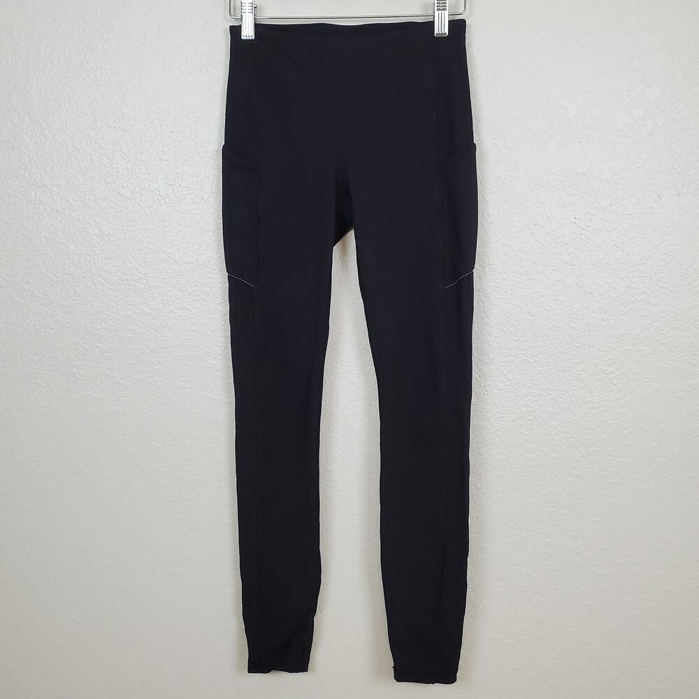 Lululemon Speed Up Tight Size 4 Full-On Luxtreme Brushed 28" Black Yoga Run Gym